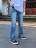 Jeans Rasgados Lavados a la Calle Estilo Americano para Hombre Primavera y Otoño Rectos Sueltos Estilo Europeo y Americano Pantalones de Calle Versátiles