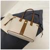 Bolsa Simples de Grande Capacidade para Mulheres 2025 Nova Moda Bolsa Tote Texturizada Casual Versátil para o Dia a Dia Bolsa de Ombro