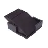 Porta-copos Criativo de Couro PU Spot Exquisito Tapete de Chá com Isolamento Térmico Porta-copos Quadrado de Couro Conjunto de Presentes Promocionais