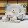 Conjunto de presentes de louça de cerâmica tigelas de cerâmica pratos embalagem de caixa de presente tigelas de arroz para casa pratos para refogar embalagem combinada Yamadakiyaki