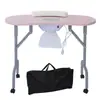 Nueva Mesa de Manicure Multifuncional Plegable con Aspiradora Moderna Simple Belleza Lujo Ligero Banco de Trabajo para Manicure Venta al por Mayor