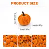 Adornos decorativos de calabaza flocado para Halloween, Día de Acción de Gracias, Día de la Cosecha, al por mayor, calabaza artificial de terciopelo color caramelo