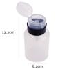 Botella de Presión para Arte de Uñas con Cierre, Removedor de Esmalte de Uñas, Botella Especial de Alcohol, Botella Exprimidora 200ml