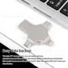 Memoria USB Cuatro en Uno Aplicable al Comercio Exterior Transfronterizo para Teléfonos Apple y Android, Memoria USB para Teléfono Móvil Tipo-C con Gran Capacidad de 1Tb 2Tb