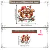Adesivos de Natal Múltiplos Estilos Esquilo de Natal Adesivos de Janela Vidro de Vitrine Porta Vidro Decoração de Casa Adesivo Eletrostático para Vidro