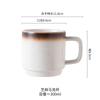 Caneca de Água Cerâmica Personalidade Criativa Caneca Doméstica com Tampa e Colher Caneca de Café Nórdica Luxo Leve