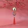 Nuevo Carrillón de Viento Amuleto de Paz Colgante Estilo Chino Cultural y Creativo Antiguo DIY Colgante Hecho a Mano Aleación Carrillón de Viento Borla Adorno