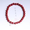 Pulsera de Cinabrio con Accesorios de Flores de Plata s925 Moda Simple Estilo Masculino y Femenino Primera Pulsera de Joyería Elegante Elegante