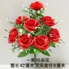 Flores artificiales de plástico, flores falsas, flores para sala de estar, rosas, girasoles, ramos hechos a mano, estilos nuevos, accesorios de baile, venta al por mayor de fábrica