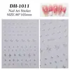 Adesivos Metálicos Prata Estrela de Quatro Pontas para Nail Art Adesivos Autocolantes Planos Estrela Lua Coração Prateados Quentes Adesivos para Unhas DIY Joias Estilo Dh