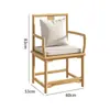 Mesa de Té Familiar Estética Toda Madera Mesa de Té para Sala de Estar Recepción Mesa y Silla para Preparar Té Sala de Té Mesa de Té Madera Original Combinación de Soporte de Té