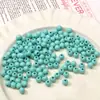 Pintura Acrílica Color Macarrón Cuentas Redondas DIY Accesorios Tejidos a Mano Material para Hacer Joyería con Cuentas Paquete