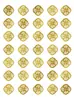 Regalo precioso universal forma de ciruela pegatina metálica cáscara de mandarina ginseng coreano morilla etiqueta autoadhesiva pegatina para botella