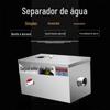 Separador de Óleo e Água Armadilha de Gordura de Aço Inoxidável para Cantinas, Restaurantes e Estabelecimentos de Refeição, Direto do Fabricante, Suporta Uso Comercial Personalizado