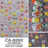 Pegatinas para Uñas Bob Esponja 5D en Relieve Lindos Dibujos Animados Estrella Cangrejo Jefe Pegatinas de Arte para Uñas Estilo Ca Joyería