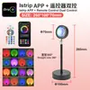 Lámpara de Atardecer Transfronteriza, Luz de Atardecer, Luz Ambiental, Luz de Noche para Dormitorio, Atardecer para Tomar Fotos y Transmisión en Vivo, Luz de Relleno para Celebridades de Internet, Lámpara de Proyección