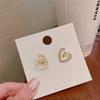 Aretes de Alta Gama para Mujer, Aretes Nicho, Joyería de Temperamento de Flor de Perla Retro, Aretes para Puesto Mayorista