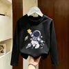 Camiseta de Manga Larga para Niños Primavera y Otoño Niños 2026 Nueva Ropa Infantil Niños Ropa de Algodón Puro Bebé Tops Capa Base