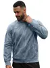 Chaqueta de Suede con Cremallera para Hombre Temu Transfronteriza Europea y Americana, Patchwork de Color Sólido Cuello Alto, Sencilla de Color Sólido Ajustada
