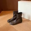 Edición Piel de Vaca~Botas de Blogger de Seúl de Cuero Genuino con Tacón Oculto de 5 cm, Caña Alta Elásticas Adelgazantes, Botines, Botas de Monta para Mujer