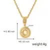 Nuevo colgante de letra inglesa con circonita incrustada, collar de moda, joyería de diseño de nicho ins europeo y americano, venta al por mayor