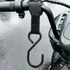 Gancho frontal para veículo elétrico, aço inoxidável espessado, universal, não requer perfuração, para pendurar itens no guidão de bicicletas elétricas, forte capacidade de carga