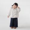 Jaqueta de Inverno Haoyobei 25158 com Penugem para Meninos e Meninas, Casaco com Capuz com Penugem de Pato Branco, Roupa para Uso Externo para Crianças