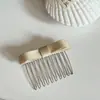 Pente Grampo de Cabelo com Laço de Cetim Novo Estilo Ferramenta de Penteado para Arrumar Fios Soltos Pente de Penteado Inserir Grampo de Pente Acessório de Cabelo