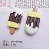 Juguete de Comida Simulada Macaron Paleta de Hielo Pegamento de Crema DIY Funda para Teléfono Móvil Pasador Diadema Flor para Zapato Colgante Material de Resina Lote