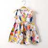 Vestido de princesa para bebé, vestido para niña, vestido de verano para niña 2024, nueva falda para niña, algodón artificial, seda de algodón.