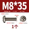 Tornillos de Titanio Puro Estándar Nacional Ta2 Pernos Cruzados de Cabeza Plana de Aleación de Titanio Tornillos de Cabeza Redonda Clavos de Máquina M2M2.5M3M4M5Mm