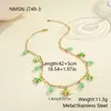 Collar de Acero Inoxidable Estilo Vacaciones Colorido Estrella de Mar Transfronterizo Europeo y Americano de Venta Caliente Que No Se Desvanece, Pulsera Estilo Océano Ins al por Mayor