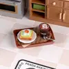 Casa de Muñecas Comida Miniatura Juguete Casa de Muñecas Comida Artificial Juguete Juego de Bebidas de Café Escena de Decoración Ob1