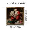 Navidad Papá Noel Baño Doble Capa Madera Sala de Estar Pasillo Restaurante Accesible Lujo Pared de Fondo Accesorios Pintura Decorativa