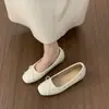 Zapatos de mujer retro estilo francés con remaches y lazo, que aumentan la altura, de punta baja, slip-on, mocasines cómodos de suela blanda