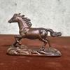 Ébano Tallado Doce Signos del Zodíaco, Éxito a Primera Vista, Liderando el Camino, Decoración del Hogar Artesanías de Madera Adornos de Caballo