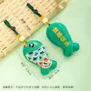 Presente para o Festival do Barco-Dragão Sachet de Peixe Koi, Ornamento Tradicional Chinês para Pendurar no Carro, Sachet de Bênção, Saco de Sachet "Abundância Todo Ano" para Pendurar no Carro