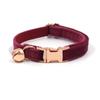 MIHA fan ha jefe nuevo gato mascota lazo collar campana gato collar lazo set