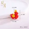 Jianyuesha Color Oro Tang Caballo Dun Dun Collar Colgante Estilo Chino Nuevo Collar de Lujo Ligero Cadena para Clavícula Colgante 2025