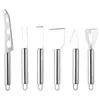 Set de Cuchillos para Queso de Acero Inoxidable Cuchillo para Mantequilla y Queso Cortador de Queso Cuchillo para Mantequilla Herramientas de Repostería