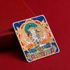 Pintura Thangka Dorada Personalizada El Pasado y el Presente de Zakiram Ocho Zorros Guardianes Pintura Thangka Pintada a Mano Núcleo Especial