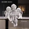 Ornamento Criativo de Bandeja de Anjo Retrô Decoração de Casa Estilo Europeu Peça de Exibição Bandeja de Armazenamento de Chaves para Entrada Presente de Inauguração de Casa