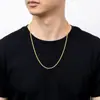 Cadena Trenzada Personalizada de 3 mm Cadena de Lanyard con Colgante Personalizado Hip-Hop de Moda para Hombre Cadena de Cuerda Trenzada