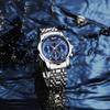 Comercio Exterior Más Vendido Negocios Luminoso Impermeable Reloj de Cuarzo para Hombre Modelo Clásico con Manecillas Pequeñas y Tres Subesferas Multifuncional Reloj de Cuarzo