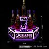 Bar laser assento de vinho acrílico Diamante Porta-vinho led vinho tinto vinho estrangeiro display luminoso rack KTV adereços de vinho