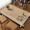 Mantel de Dibujos Animados Impermeable a Prueba de Aceite Sin Lavar Esterilla para Mesa de Comedor 2026 Nuevo Estilo Lujo Ligero Tacto de Alta Gama Mantel Mantel para Mesa de Café Retro