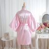 Vestido de noiva de cor sólida com anéis quentes e mais vendidos no exterior, vestido de maquiagem para casamento, camisola de seda feminina