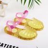 Meninas Sandálias Verão Novo Transparente Princesa Sapatos Noivo Infantil Sapatos Geléia Sapatos Meninos Buraco Sapatos Sandálias de Praia