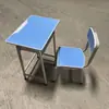 Conjunto de Mesa e Cadeira para Estudante Individual, Conjunto de Mesa e Cadeira Escolar, Mesa e Cadeira para Estudante para Estudo em Casa, Suporte de Fábrica