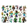 Comercio Transfronterizo Minecraft Juego de Bloques Tatuajes Temporales Calcomanías de Transferencia de Agua Desechables Calcomanías para Fiesta de Cumpleaños